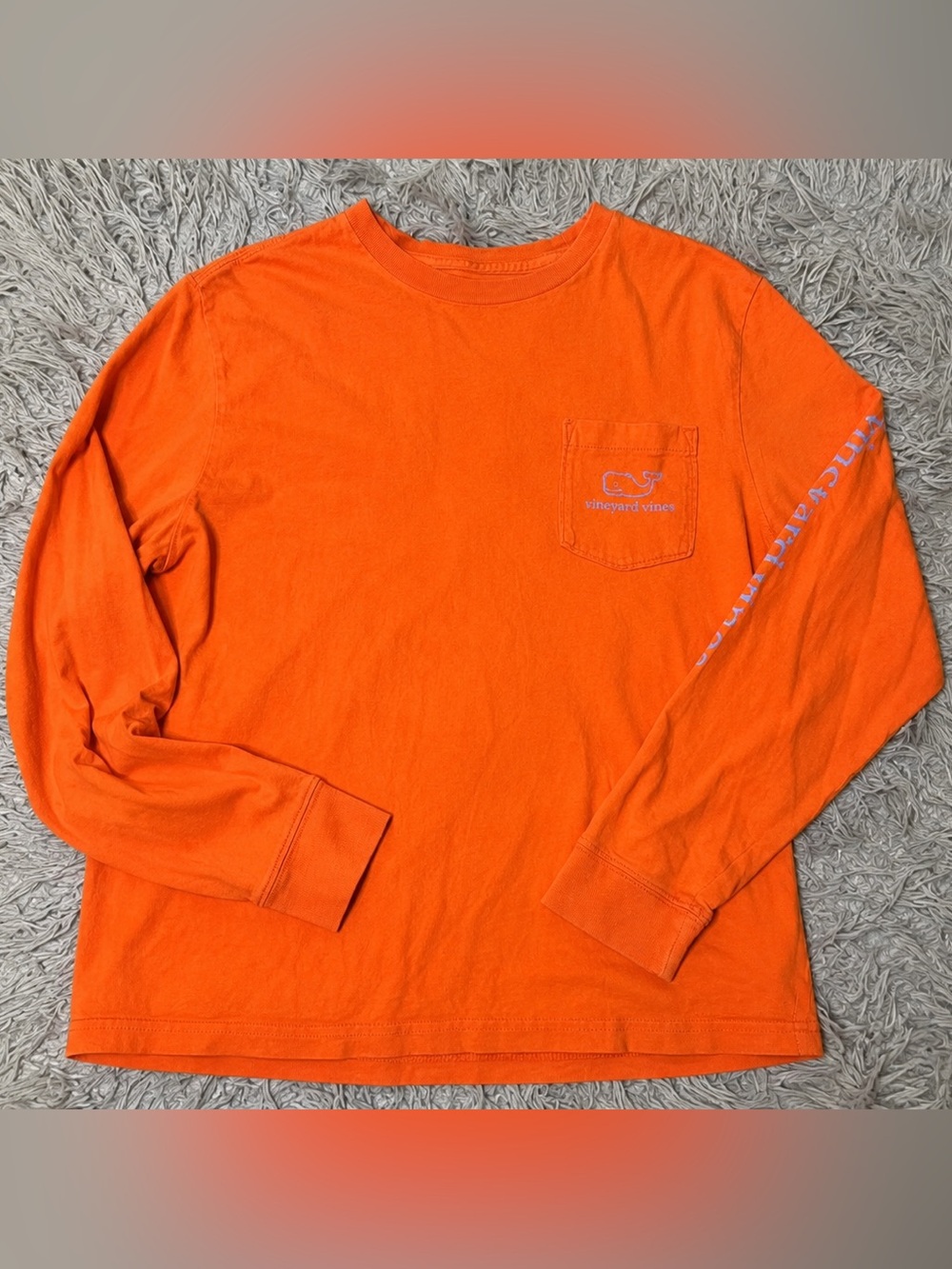 Vineyard Vines Men's Long-Sleeve Pocket Tee - Orange
